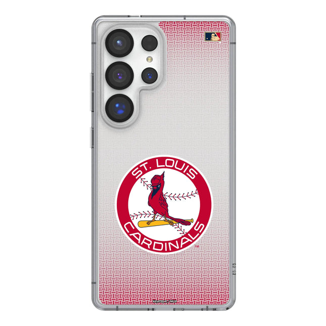 St Louis Cardinals 1966-1997 - Cooperstown Collection Linen Clear Phone Case for Samsung Galaxy