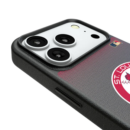 St Louis Cardinals 1966-1997 - Cooperstown Collection Linen MagSafe Compatible Phone Case for Apple iPhone