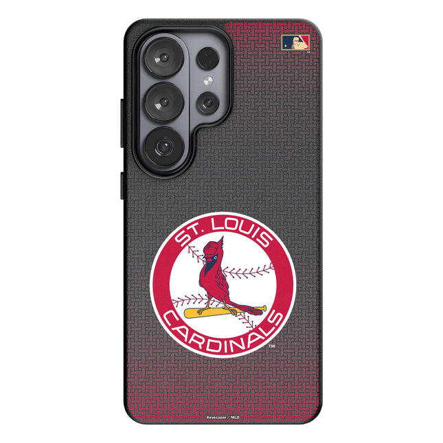 St Louis Cardinals 1966-1997 - Cooperstown Collection Linen MagSafe Compatible Phone Case for Samsung Galaxy
