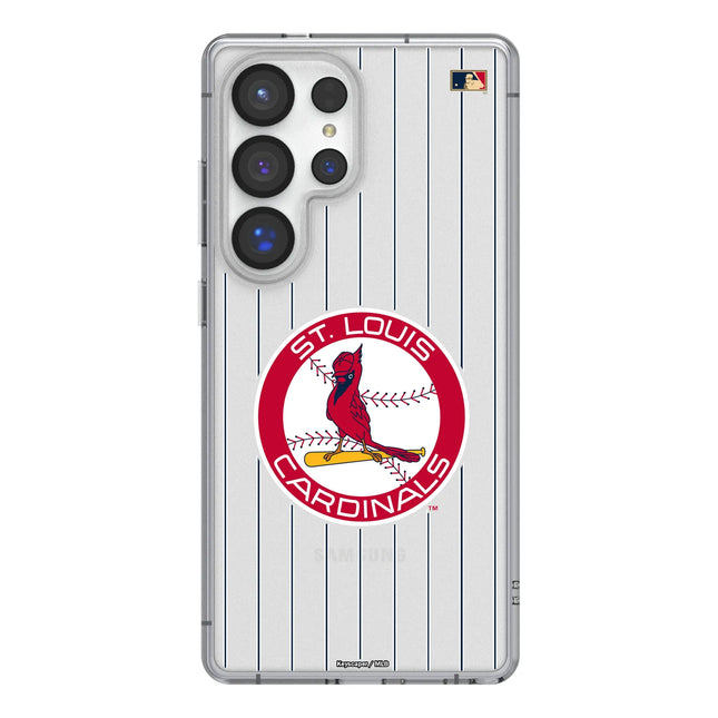 St Louis Cardinals 1966-1997 - Cooperstown Collection Pinstripe Clear Phone Case for Samsung Galaxy