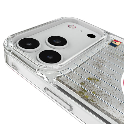 St Louis Cardinals 1966-1997 - Cooperstown Collection Pinstripe Glitter Phone Case for Apple iPhone