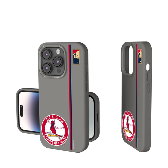 St Louis Cardinals 1966-1997 - Cooperstown Collection Sidebar Soft Touch Phone Case for Apple iPhone
