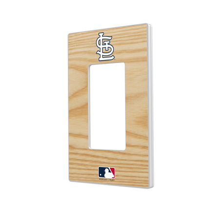 St Louis Cardinals Baseball Bat Hidden-Screw Light Switch Plate