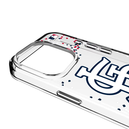 St Louis Cardinals Confetti Clear Phone Case for Apple iPhone
