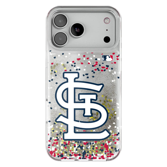 St Louis Cardinals Confetti Glitter Phone Case for Apple iPhone