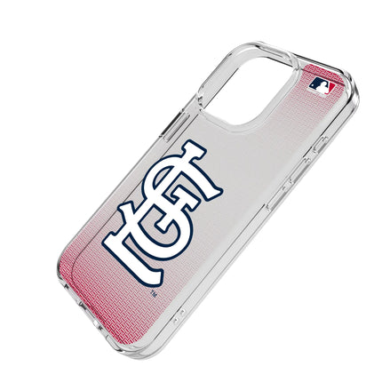 St Louis Cardinals Linen Clear Phone Case for Apple iPhone