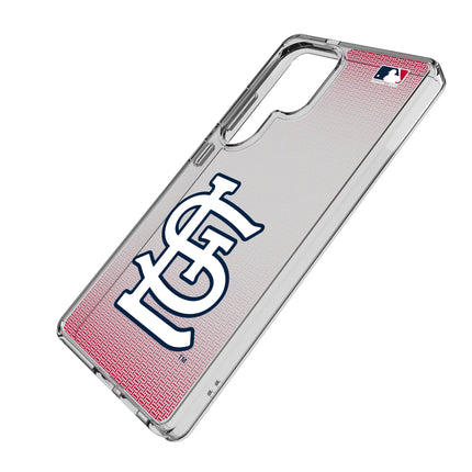 St Louis Cardinals Linen Clear Phone Case for Samsung Galaxy