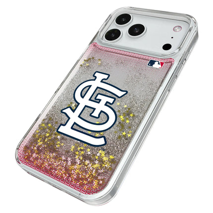 St Louis Cardinals Linen Glitter Phone Case for Apple iPhone