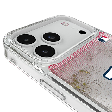 St Louis Cardinals Linen Glitter Phone Case for Apple iPhone