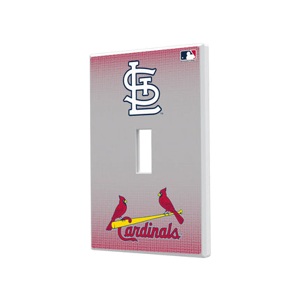 St Louis Cardinals Linen Hidden-Screw Light Switch Plate