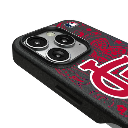 St Louis Cardinals Paisley MagSafe Compatible Phone Case for Apple iPhone