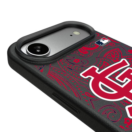 St Louis Cardinals Paisley MagSafe Compatible Phone Case for Apple iPhone