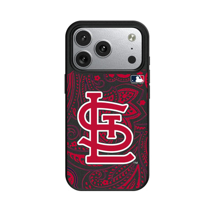 St Louis Cardinals Paisley MagSafe Compatible Phone Case for Apple iPhone