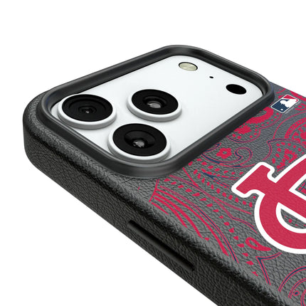 St Louis Cardinals Paisley MagSafe Compatible Phone Case for Apple iPhone