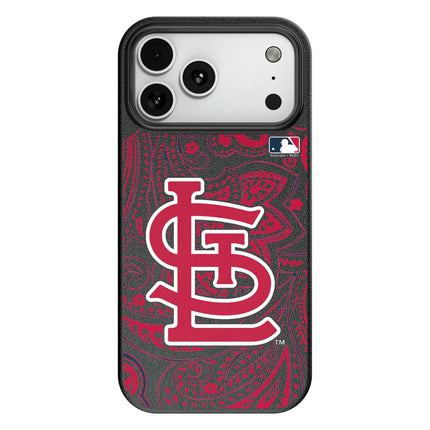 St Louis Cardinals Paisley MagSafe Compatible Phone Case for Apple iPhone