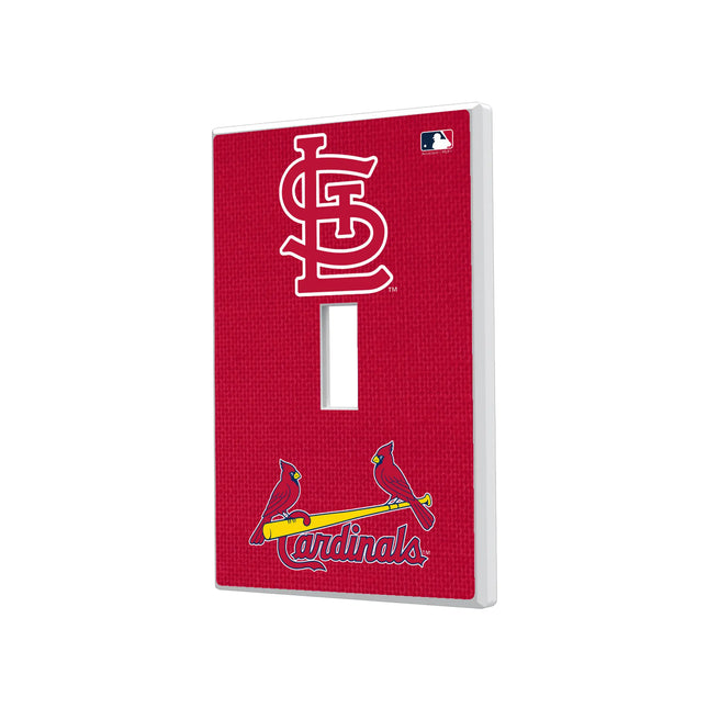 St Louis Cardinals Solid Hidden-Screw Light Switch Plate