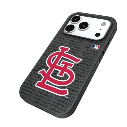 St Louis Cardinals Text Backdrop Bump Phone Case for Apple iPhone