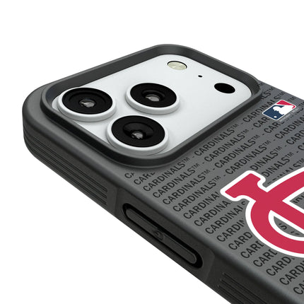 St Louis Cardinals Text Backdrop Bump Phone Case for Apple iPhone