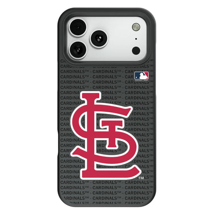 St Louis Cardinals Text Backdrop Bump Phone Case for Apple iPhone