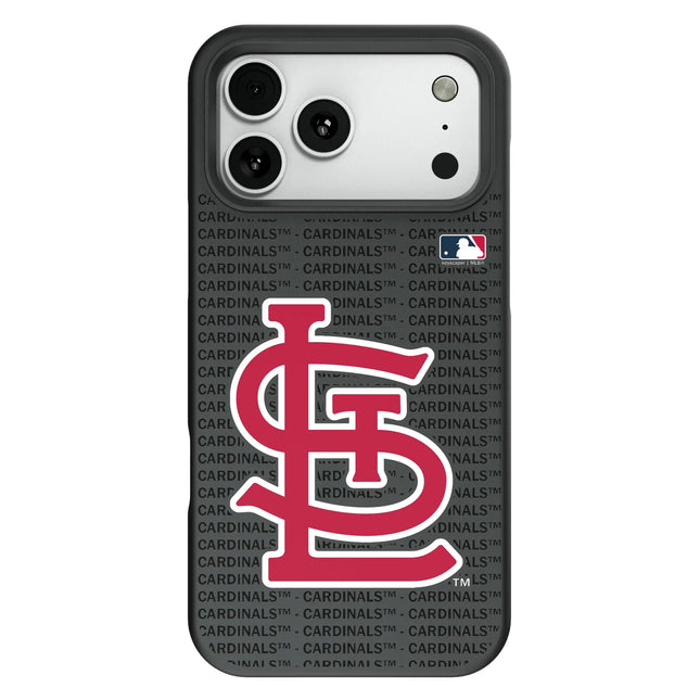 St Louis Cardinals Text Backdrop Bump Phone Case for Apple iPhone