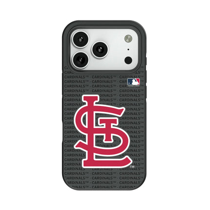 St Louis Cardinals Text Backdrop Bump Phone Case for Apple iPhone
