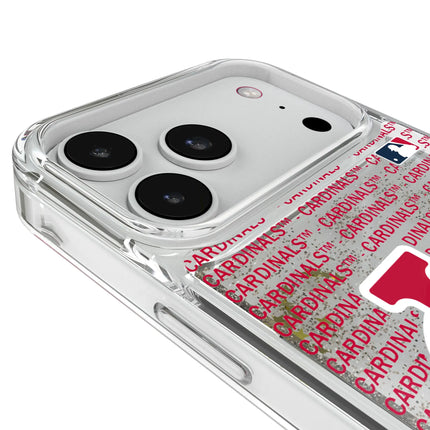St Louis Cardinals Text Backdrop Glitter Phone Case for Apple iPhone
