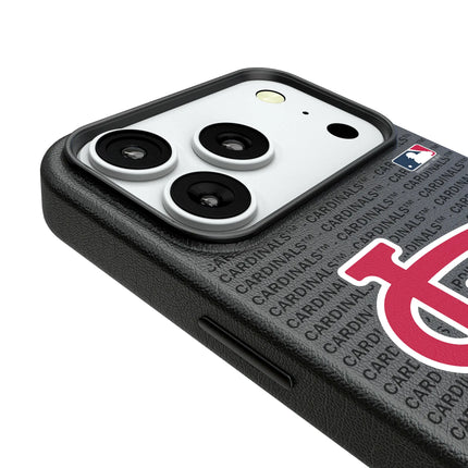 St Louis Cardinals Text Backdrop MagSafe Compatible Phone Case for Apple iPhone