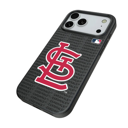 St Louis Cardinals Text Backdrop MagSafe Compatible Phone Case for Apple iPhone