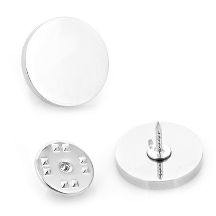 Stainless Steel Engravable Round Infinity Tie Tac