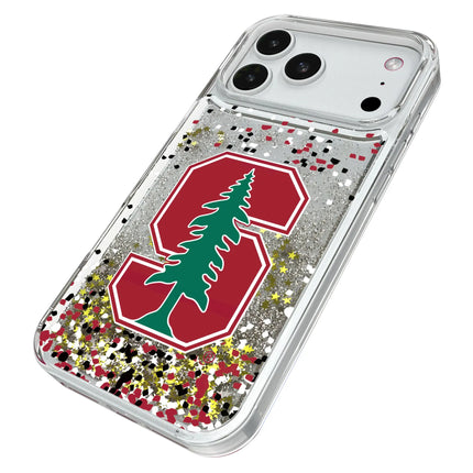 Stanford University Cardinal Confetti Glitter Phone Case for Apple iPhone