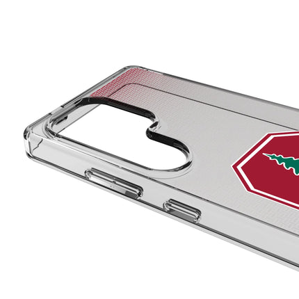 Stanford University Cardinal Linen Clear Phone Case for Samsung Galaxy
