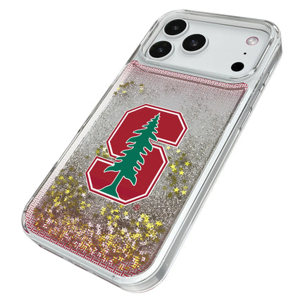 Stanford University Cardinal Linen Glitter Phone Case for Apple iPhone
