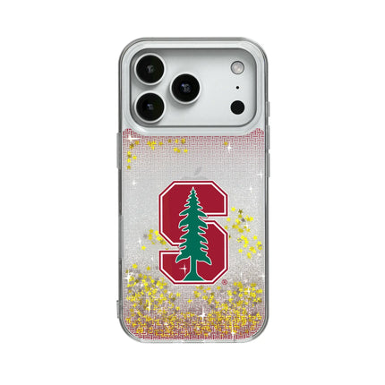 Stanford University Cardinal Linen Glitter Phone Case for Apple iPhone