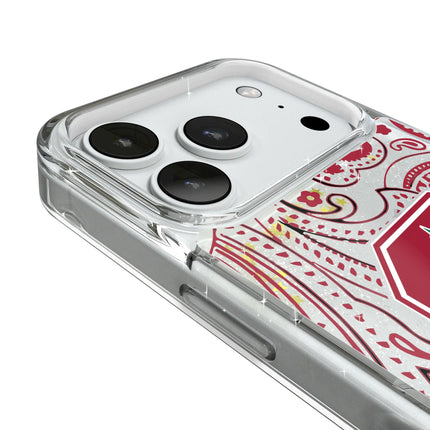 Stanford University Cardinal Paisley Glitter Phone Case for Apple iPhone