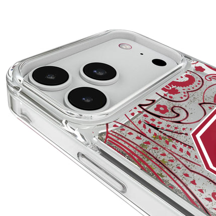 Stanford University Cardinal Paisley Glitter Phone Case for Apple iPhone