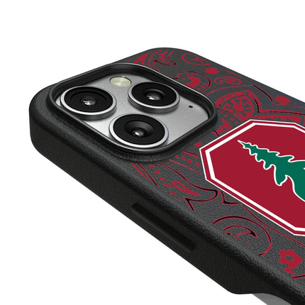 Stanford University Cardinal Paisley MagSafe Compatible Phone Case for Apple iPhone