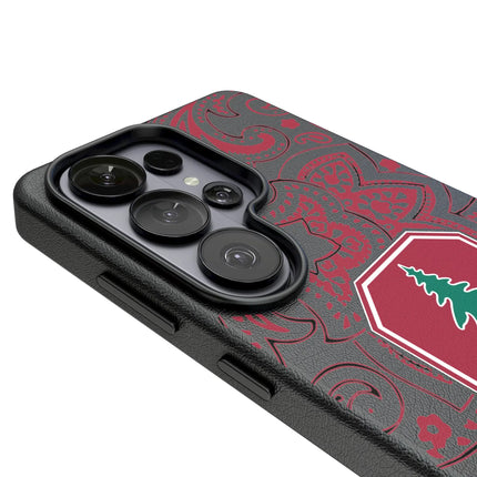 Stanford University Cardinal Paisley MagSafe Compatible Phone Case for Samsung Galaxy