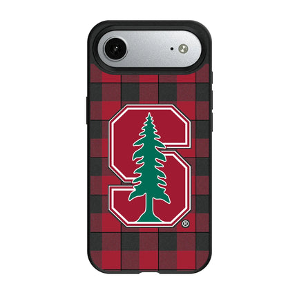 Stanford University Cardinal Plaid MagSafe Compatible Phone Case for Apple iPhone
