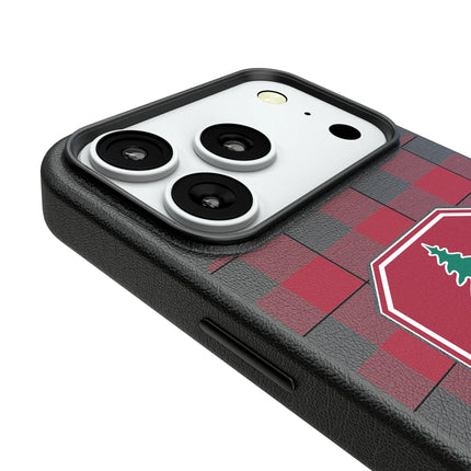 Stanford University Cardinal Plaid MagSafe Compatible Phone Case for Apple iPhone