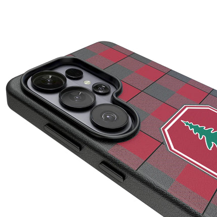 Stanford University Cardinal Plaid MagSafe Compatible Phone Case for Samsung Galaxy
