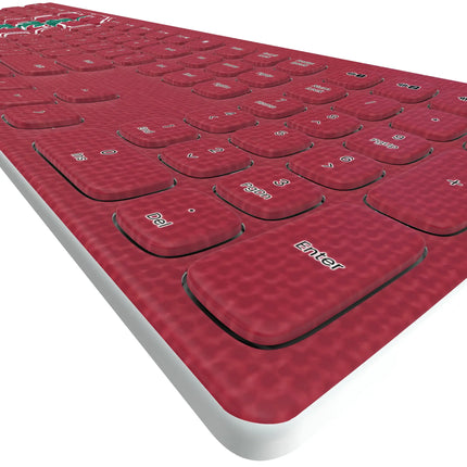Stanford University Cardinal Solid Curved Wireless Keyboard
