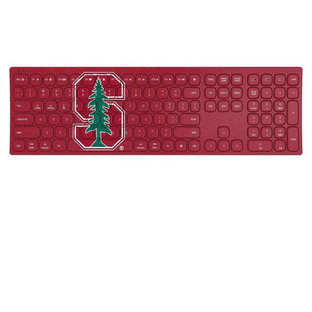 Stanford University Cardinal Solid Curved Wireless Keyboard
