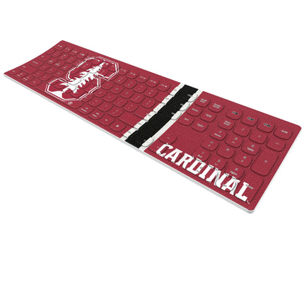 Stanford University Cardinal Stripe Curved Wireless Keyboard