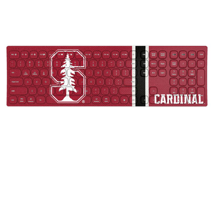 Stanford University Cardinal Stripe Curved Wireless Keyboard
