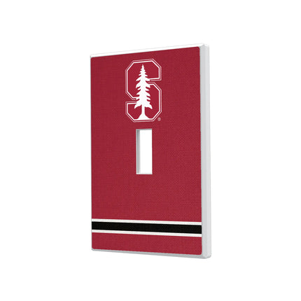 Stanford University Cardinal Stripe Hidden-Screw Light Switch Plate