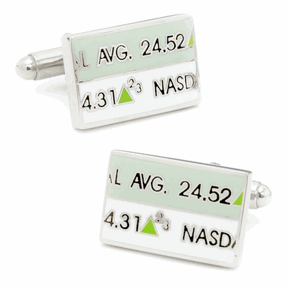 Stock Ticker Cufflinks