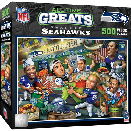 Seattle Seahawks - All Time Greats 500 Piece Jigsaw Puzzle