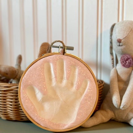 Pink Sugarprint Glitter Handprint Kit