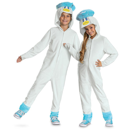 Kids Classic Pokemon Quaxly Hooded Jumpsuit Costume