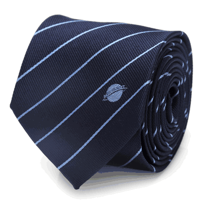 Superman Daily Planet Navy Stripe Mens Tie